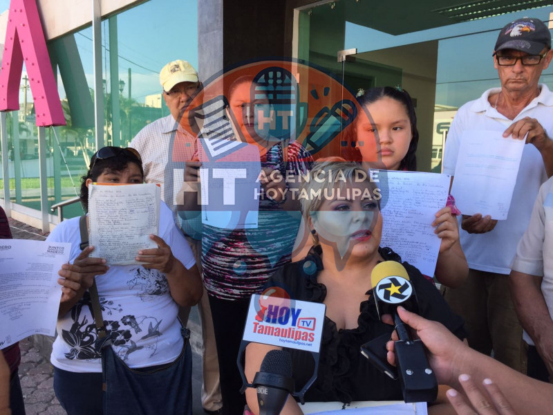 Manifestantes de Madero 