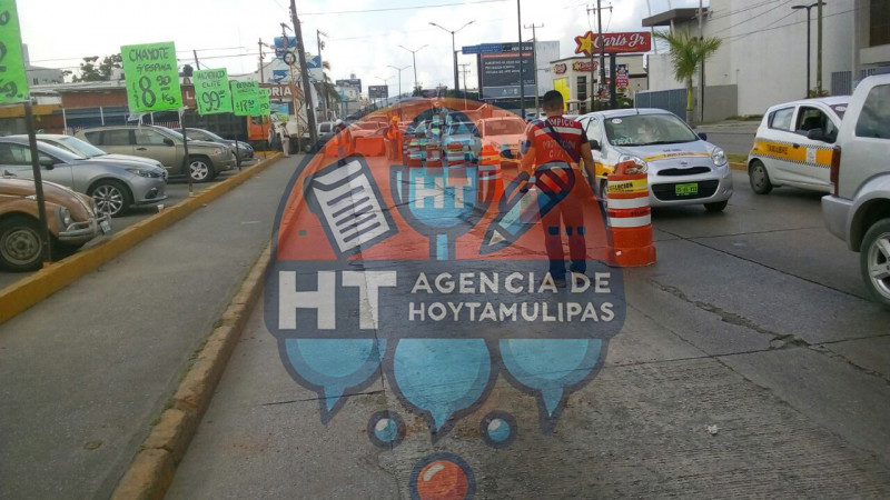 Fractura de pavimento Tampico