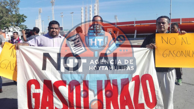 Protesta contra el aumento a la gasolina