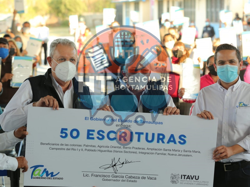 Entrega de escrituras