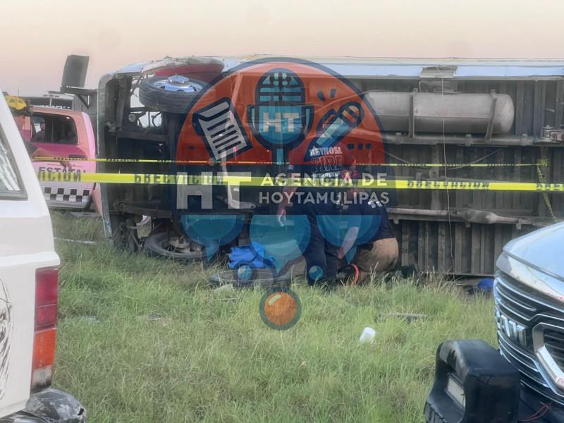 Volcadura en Reynosa