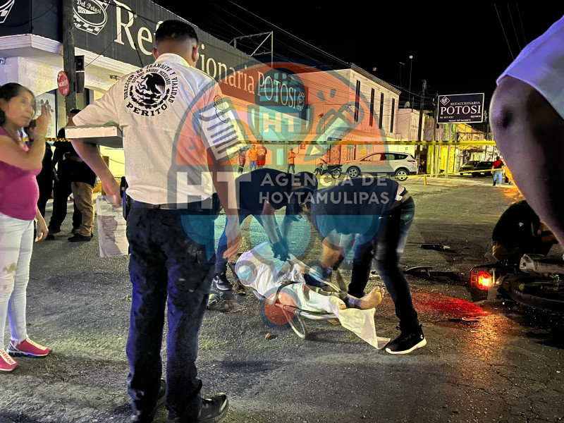 Muere motociclista en Matamoros