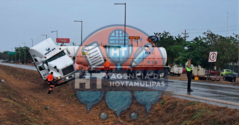 Lluvia provoca dos accidentes en Altamira