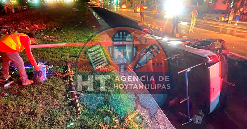 Volcadura en Tampico