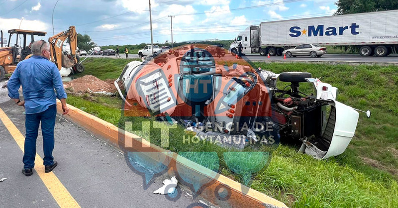 Volcadura en Reynosa