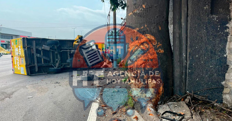 Volcadura en Altamira