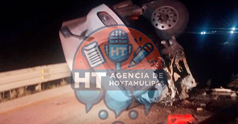 Volcadura en Nuevo Laredo