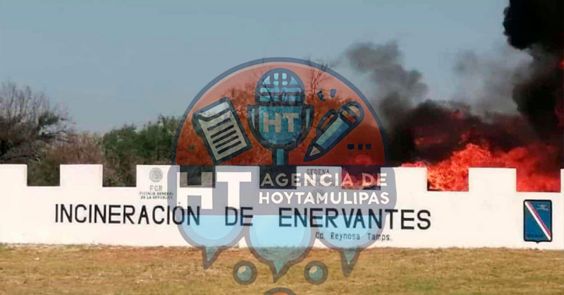 Incineran m�s de 786 kilos de mota, coca�na y metanfetamina en Reynosa