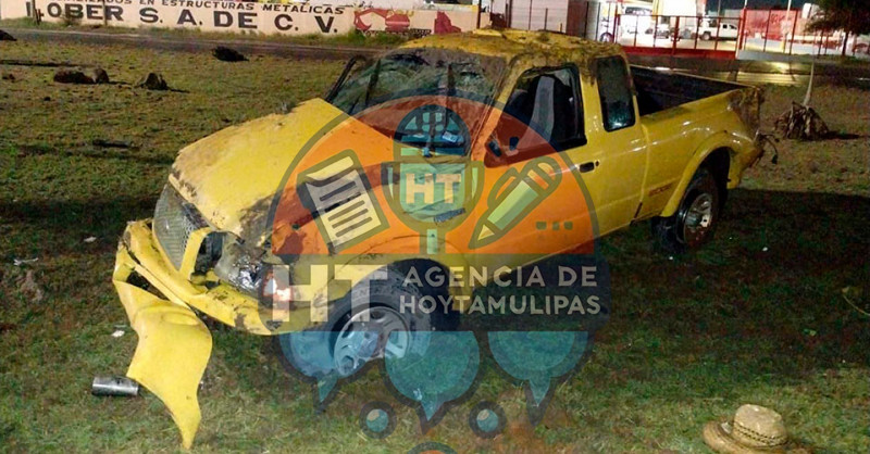 Volcadura en Nuevo Laredo