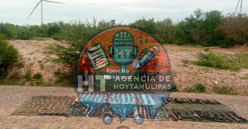 Militares decomisan armas y veh�culos en los l�mites de Tamaulipas y Nuevo Le�n