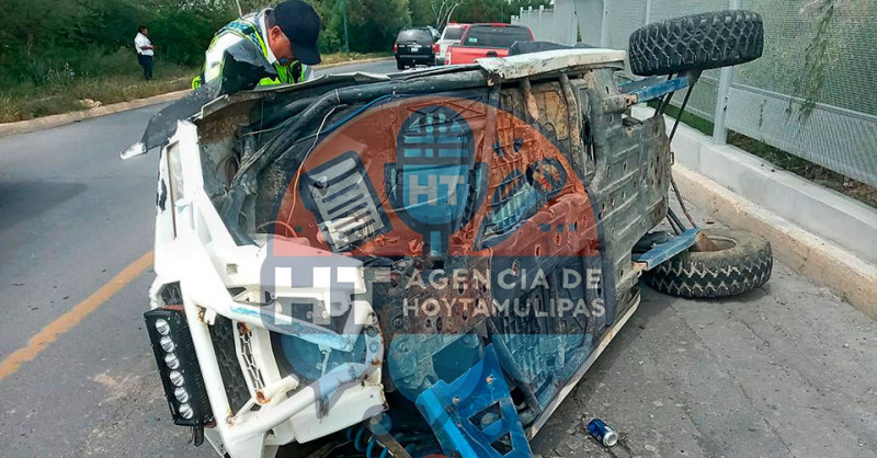 Volcadura en Nuevo Laredo