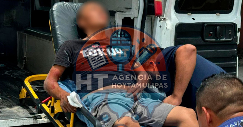 Hombre cae de segundo piso en Matamoros
