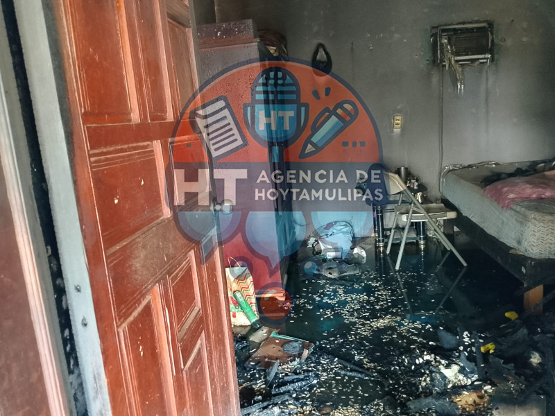 Incendio en casa de Ocampo 