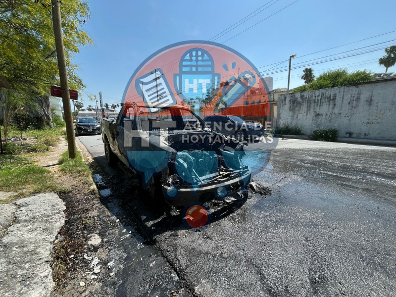 Incendio camioneta