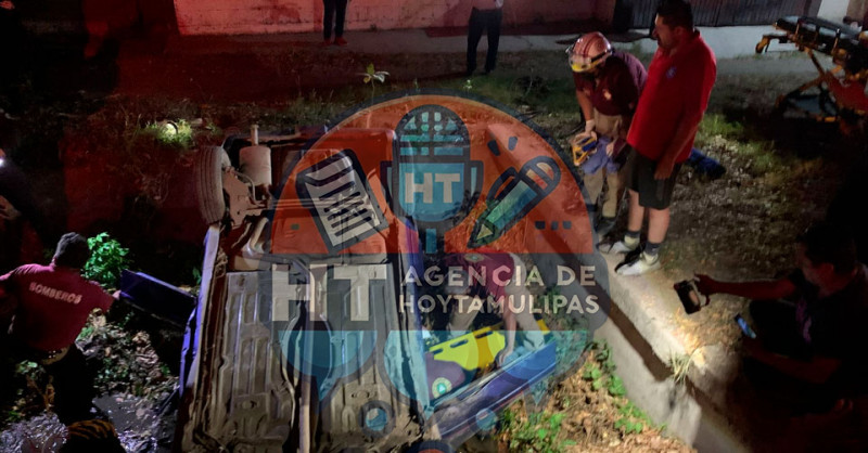 Volcadura en El Mante